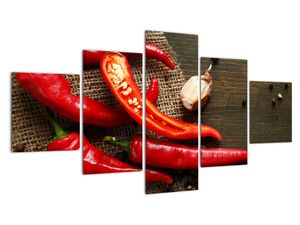 Obraz - chilli papriky