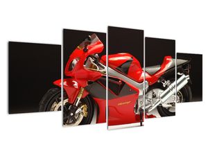 Obraz červené motorky