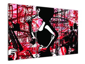 Pop-art obraz ženy