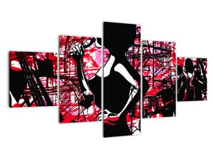 Pop-art obraz ženy