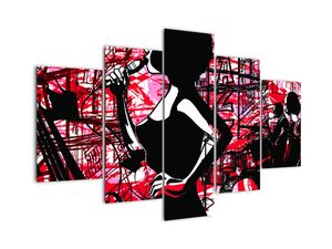 Pop-art obraz ženy