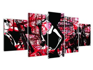 Pop-art obraz ženy