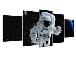 Obraz astronauta ve vesmíru