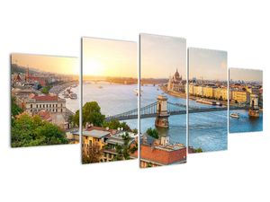 Obraz Budapešť - výhled na řeku