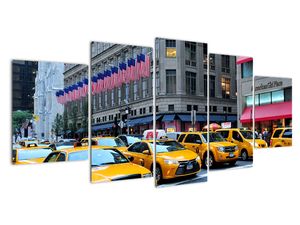 Moderní obraz - žluté taxi