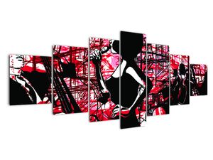 Pop-art obraz ženy