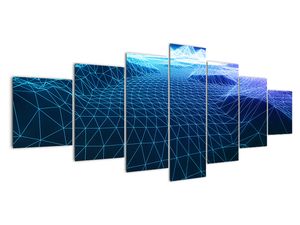 Digitální svět - moderní obraz do bytu
