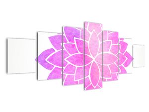 Obraz: růžová mandala