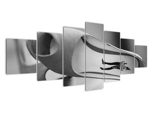 Dívčí střevíčky - černobílý obraz