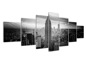 Černobílý obraz města - New York