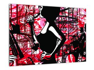 Pop-art obraz ženy