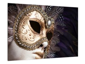 Karneval v obýváku - obraz se symbolem Benátek