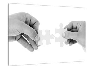 Černobílý obraz - puzzle