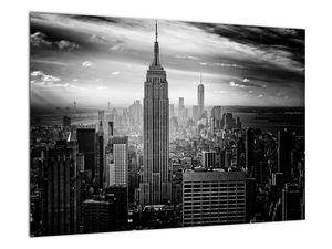 Černobílý obraz města - New York
