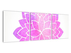 Obraz: růžová mandala