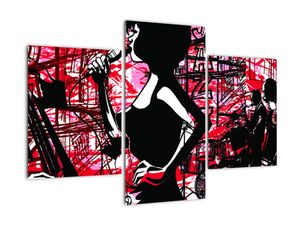 Pop-art obraz ženy