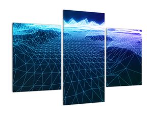 Digitální svět - moderní obraz do bytu